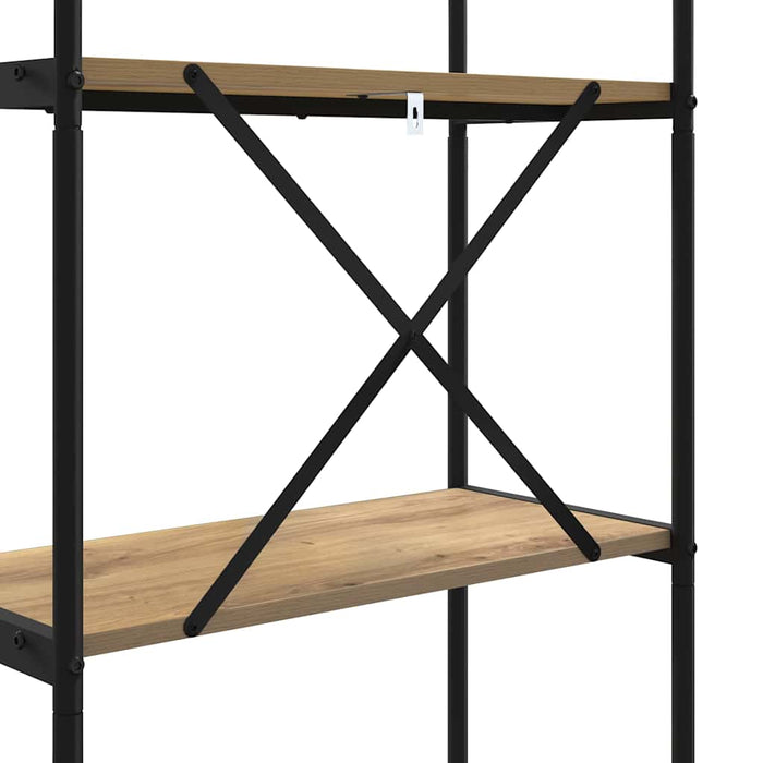 Raft pentru cărți stejar artizanal 80 x 30 x 109 cm - WALTI WALTI