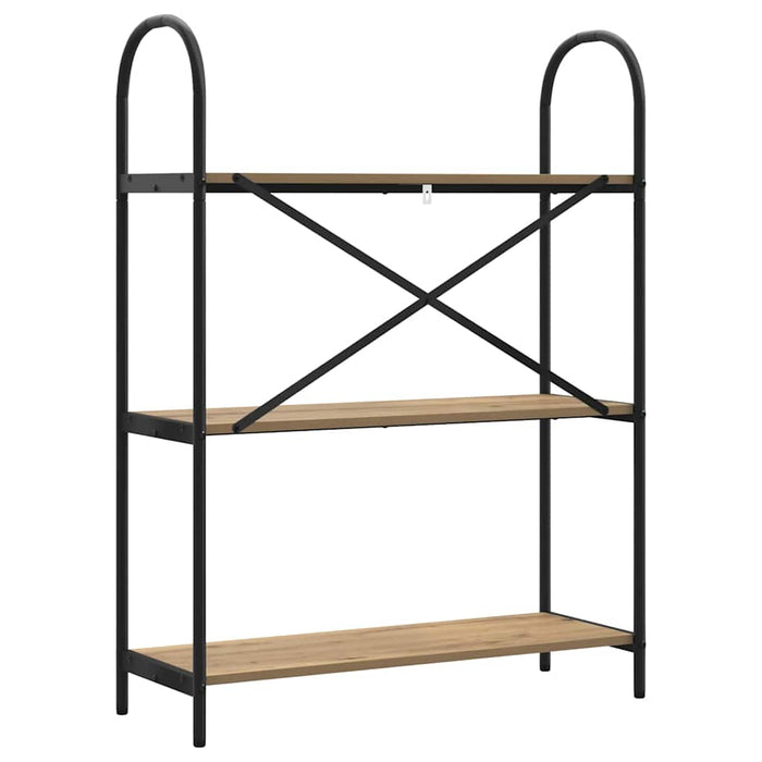 Raft pentru cărți stejar artizanal 80 x 30 x 109 cm - WALTI WALTI