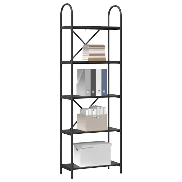 Raft pentru cărți Stejar negru 60 x 30 x 183 cm Lemn compozit - WALTI WALTI