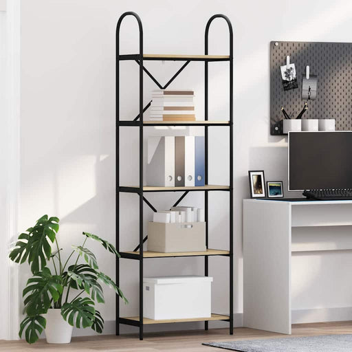 Raft pentru cărți Stejar sonoma 60 x 30 x 183 cm Lemn compozit - WALTI WALTI
