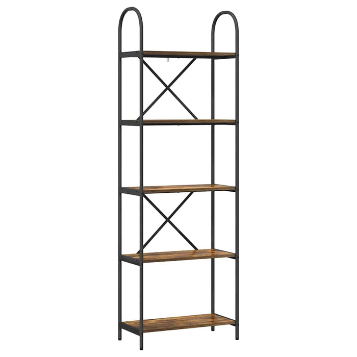 Raft pentru cărți Stejar afumat 60 x 30 x 183 cm Lemn compozit - WALTI WALTI
