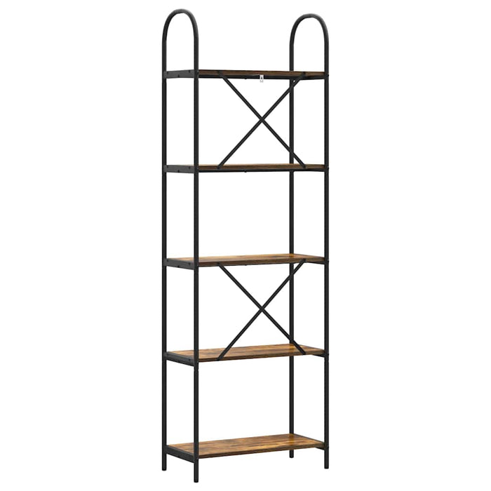 Raft pentru cărți Stejar afumat 60 x 30 x 183 cm Lemn compozit - WALTI WALTI