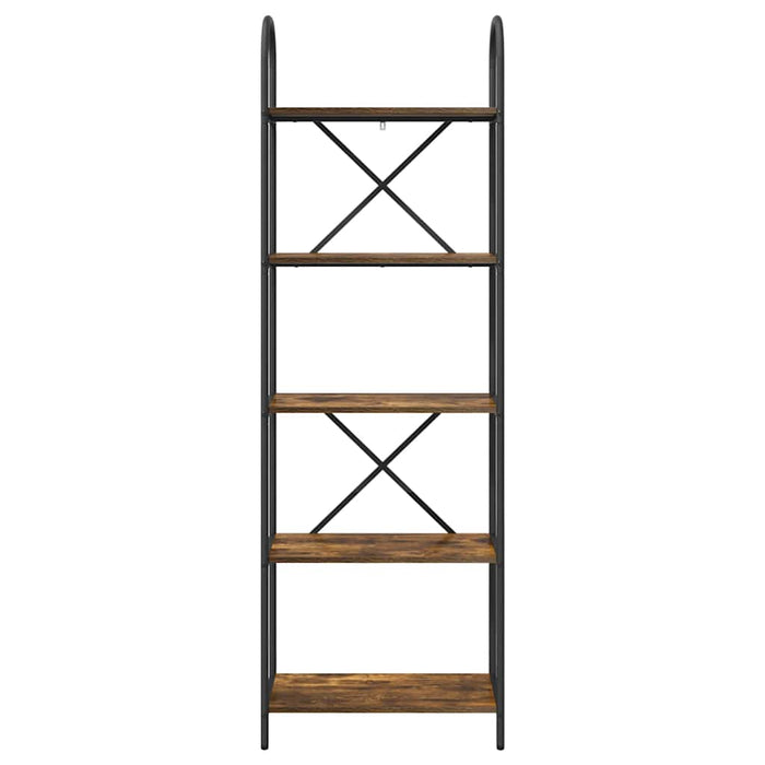 Raft pentru cărți Stejar afumat 60 x 30 x 183 cm Lemn compozit - WALTI WALTI