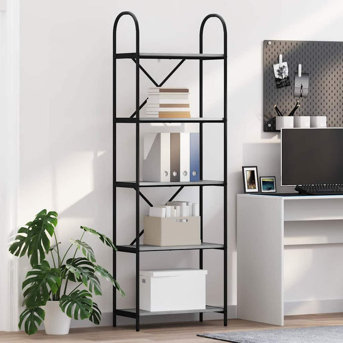 Raft pentru cărți sonoma gri 60 x 30 x 183 cm Lemn compozit - WALTI WALTI
