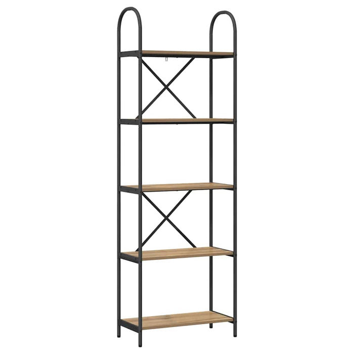 Raft pentru cărți stejar artizanal 60 x 30 x 183 cm - WALTI WALTI