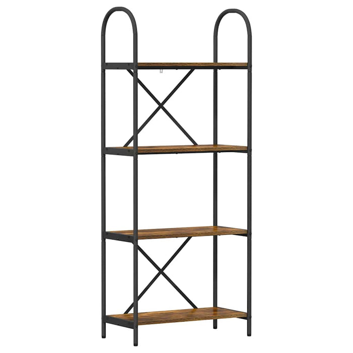 Raft pentru cărți Stejar afumat 60 x 30 x 146 cm Lemn compozit - WALTI WALTI