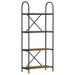 Raft pentru cărți Stejar afumat 60 x 30 x 146 cm Lemn compozit - WALTI WALTI
