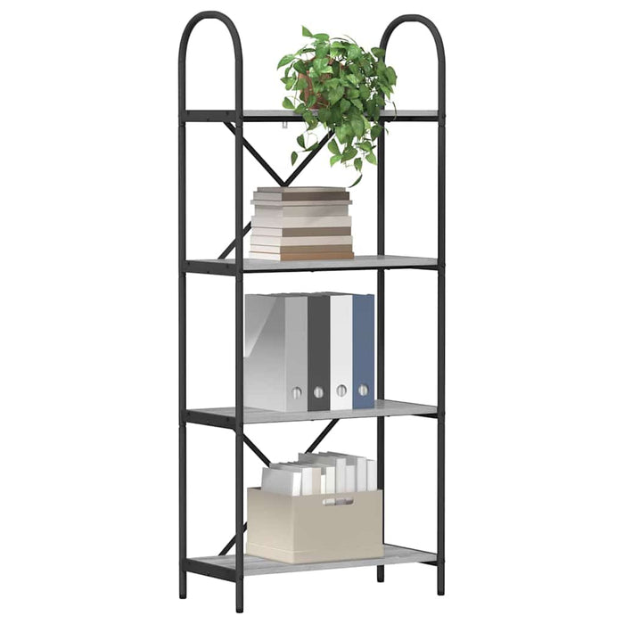 Raft pentru cărți sonoma gri 60 x 30 x 146 cm Lemn compozit - WALTI WALTI