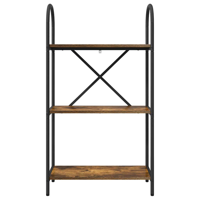 Raft pentru cărți Stejar afumat 60 x 30 x 109 cm Lemn compozit - WALTI WALTI