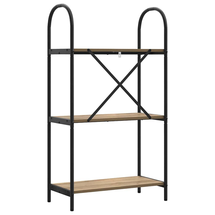 Raft pentru cărți stejar artizanal 60 x 30 x 109 cm - WALTI WALTI