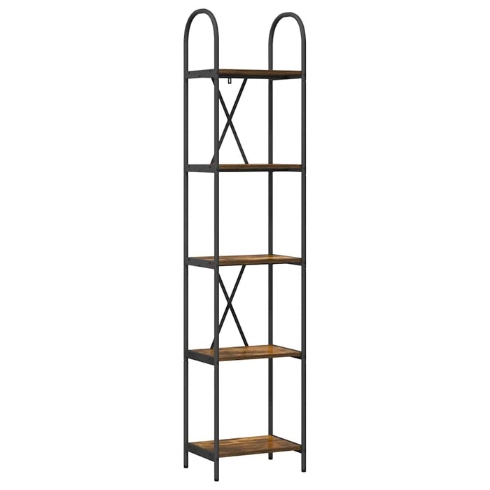 Raft pentru cărți Stejar afumat 40 x 30 x 183 cm Lemn compozit - WALTI WALTI