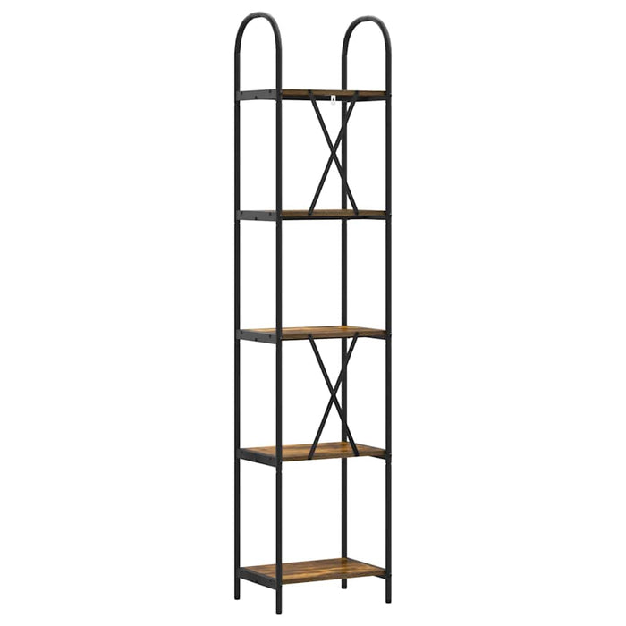 Raft pentru cărți Stejar afumat 40 x 30 x 183 cm Lemn compozit - WALTI WALTI
