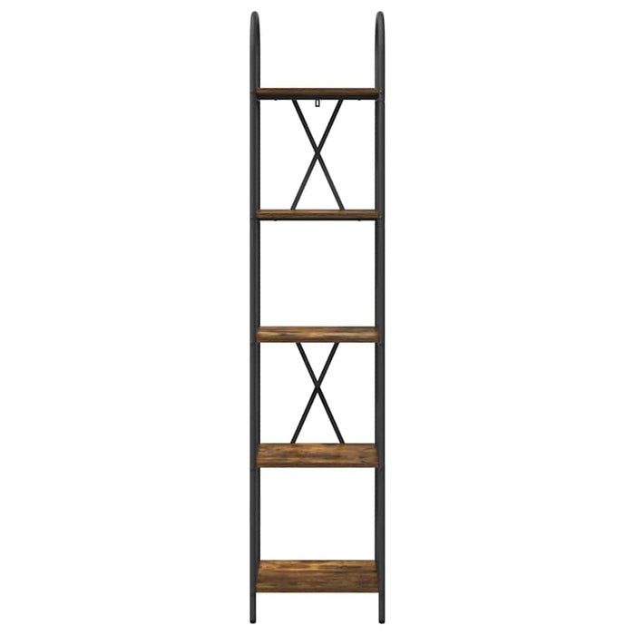 Raft pentru cărți Stejar afumat 40 x 30 x 183 cm Lemn compozit - WALTI WALTI