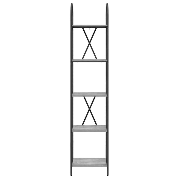 Raft pentru cărți sonoma gri 40 x 30 x 183 cm Lemn compozit - WALTI WALTI