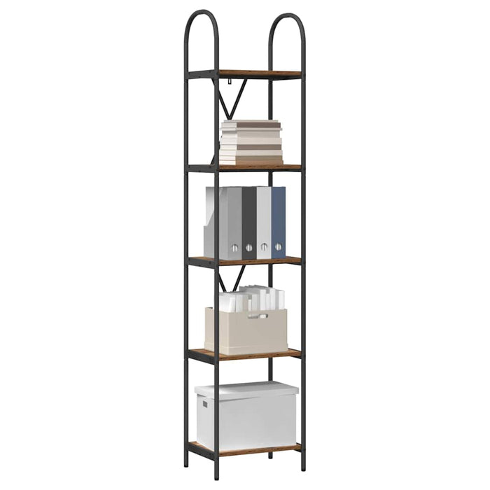 Raft pentru cărți Lemn vechi 40 x 30 x 183 cm Lemn compozit - WALTI WALTI