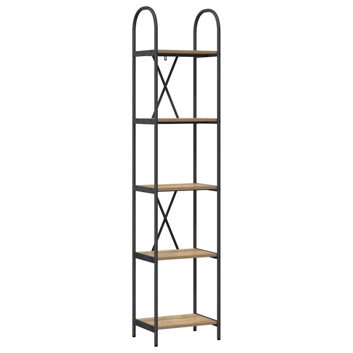 Raft pentru cărți stejar artizanal 40 x 30 x 183 cm - WALTI WALTI