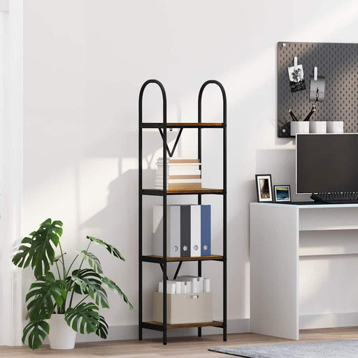 Raft pentru cărți Stejar afumat 40 x 30 x 146 cm Lemn compozit - WALTI WALTI