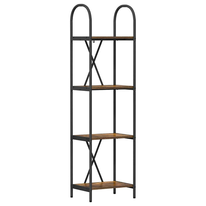 Raft pentru cărți Stejar afumat 40 x 30 x 146 cm Lemn compozit - WALTI WALTI