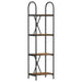 Raft pentru cărți Stejar afumat 40 x 30 x 146 cm Lemn compozit - WALTI WALTI