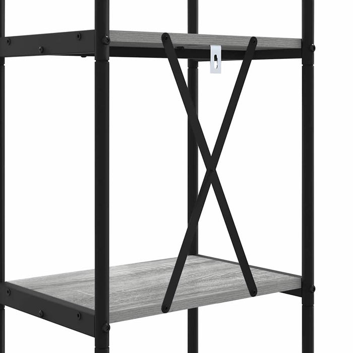 Raft pentru cărți sonoma gri 40 x 30 x 146 cm Lemn compozit - WALTI WALTI