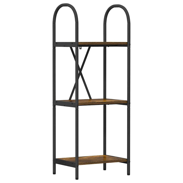 Raft pentru cărți Stejar afumat 40 x 30 x 109 cm Lemn compozit - WALTI WALTI