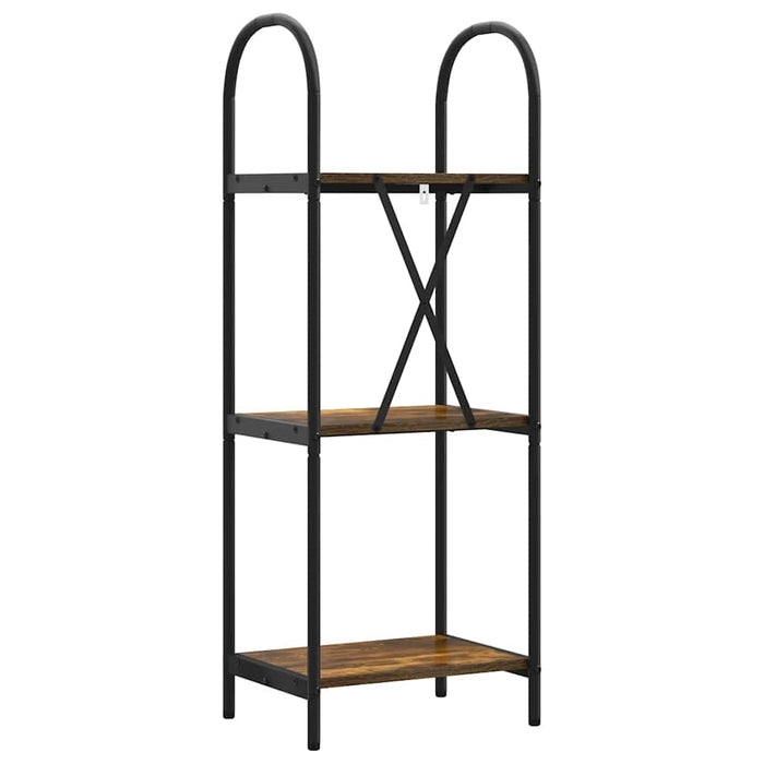 Raft pentru cărți Stejar afumat 40 x 30 x 109 cm Lemn compozit - WALTI WALTI
