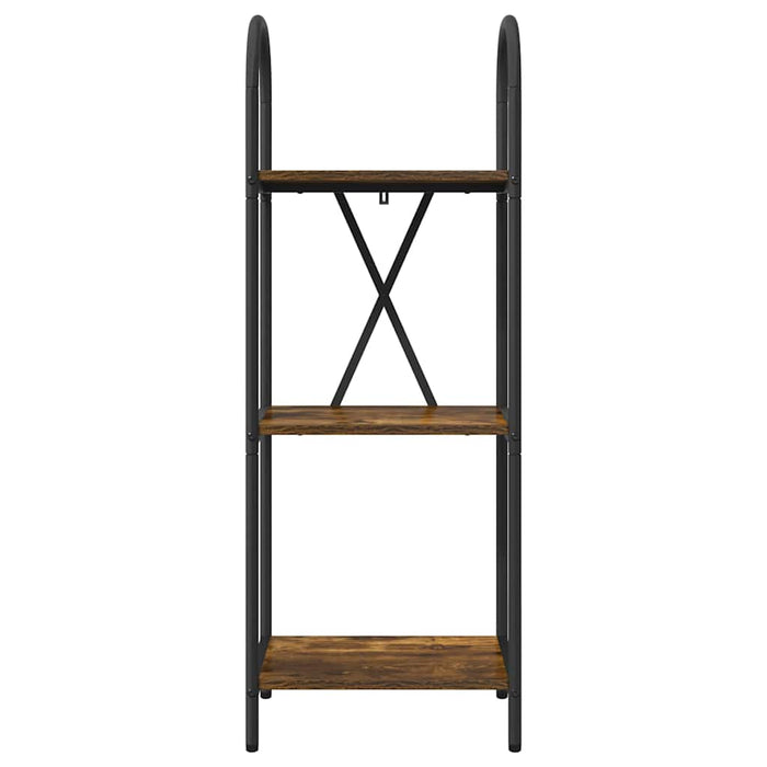 Raft pentru cărți Stejar afumat 40 x 30 x 109 cm Lemn compozit - WALTI WALTI
