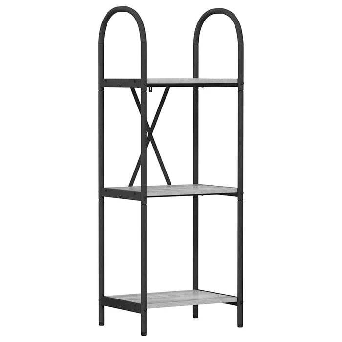 Raft pentru cărți sonoma gri 40 x 30 x 109 cm Lemn compozit - WALTI WALTI