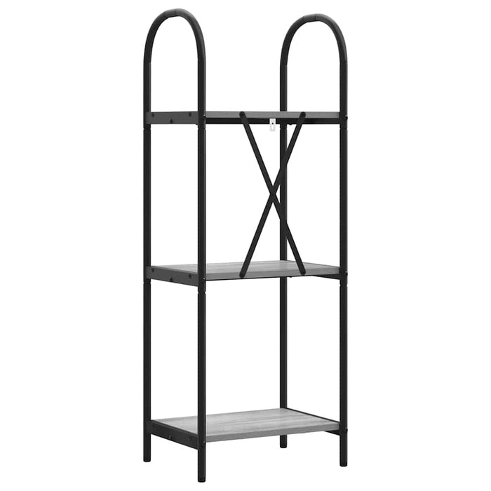 Raft pentru cărți sonoma gri 40 x 30 x 109 cm Lemn compozit - WALTI WALTI