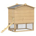 Căsuță pentru pui Maro 75 x 60 x 89 cm Lemn de pin masiv - WALTI WALTI