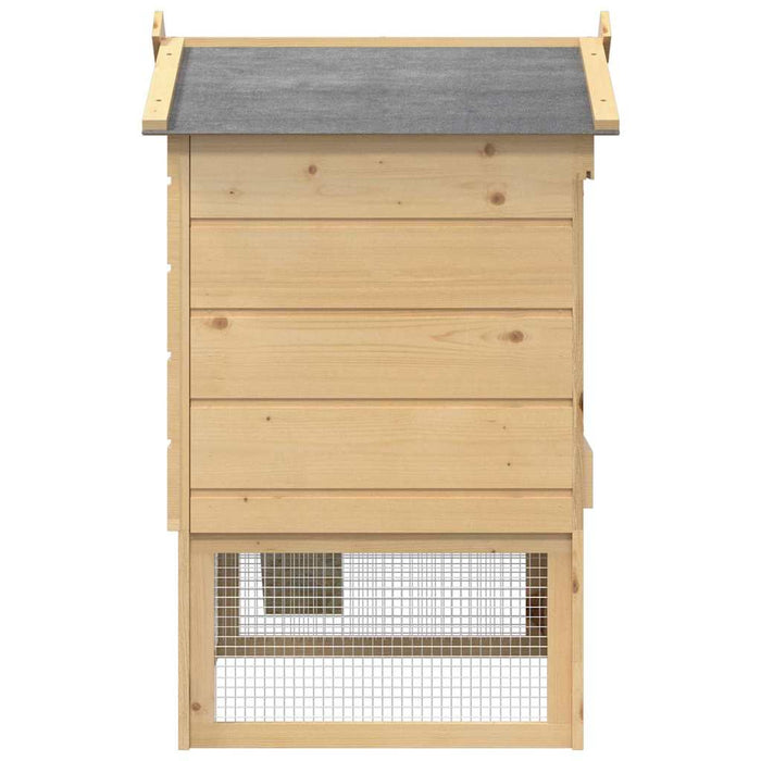 Căsuță pentru pui Maro 75 x 60 x 89 cm Lemn de pin masiv - WALTI WALTI