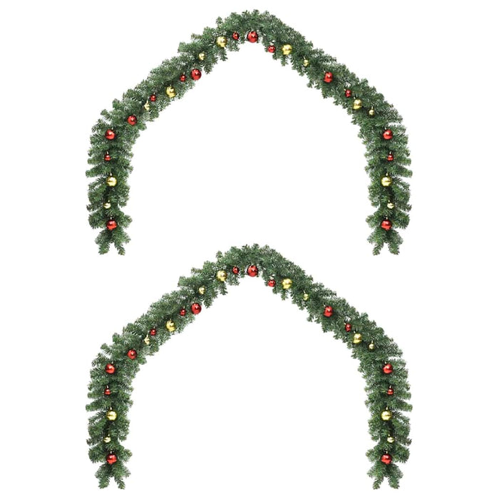 Ghirlandă de Crăciun cu 600 LED 2 pcs Verde PVC - WALTI WALTI