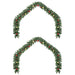 Ghirlandă de Crăciun cu 600 LED 2 pcs Verde PVC - WALTI WALTI