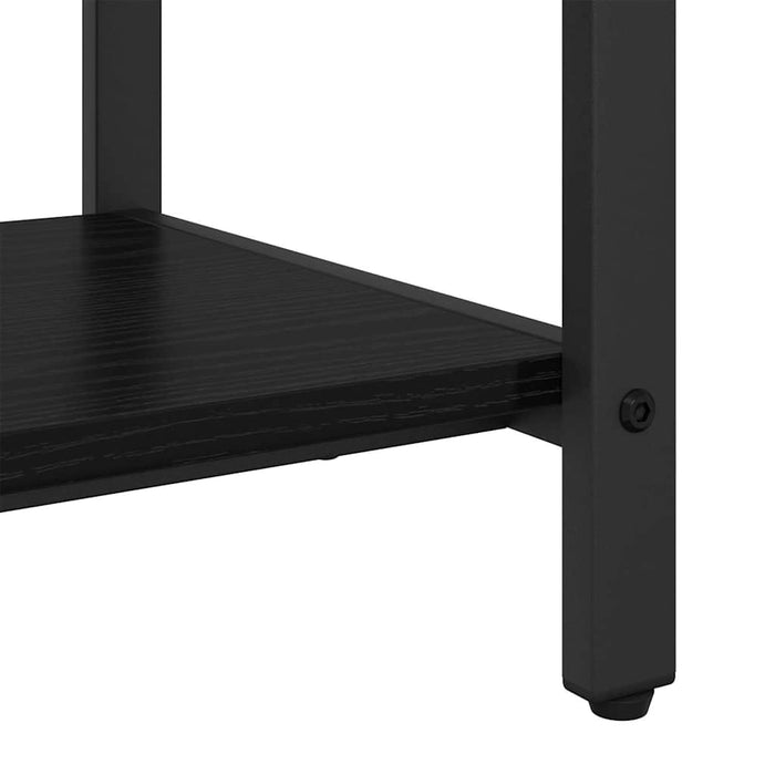Răcător de paltoane Stejar Negru 75 x 34 x 184 cm Lemn compozit WALTI