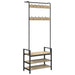 Răcător de paltoane cu raft Stejar Sonoma 75 x 34 x 184 cm - WALTI WALTI