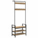 Răcător de paltoane cu raft Stejar Artizanal 75 x 34 x 184 cm - WALTI WALTI