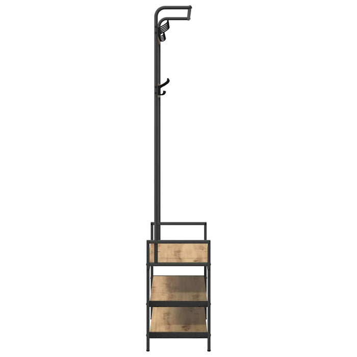 Răcător de paltoane cu raft Stejar Artizanal 75 x 34 x 184 cm - WALTI WALTI