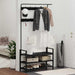 Răcător de paltoane Stejar Negru 95 x 34 x 184 cm Lemn compozit - WALTI WALTI