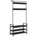 Răcător de paltoane Stejar Negru 95 x 34 x 184 cm Lemn compozit - WALTI WALTI