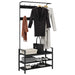 Răcător de paltoane Stejar Negru 95 x 34 x 184 cm Lemn compozit - WALTI WALTI