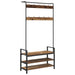 Răcător de paltoane Lemn vechi 95 x 34 x 184 cm Lemn compozit - WALTI WALTI