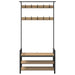Răcător de paltoane cu raft Stejar Artizanal 95 x 34 x 184 cm - WALTI WALTI