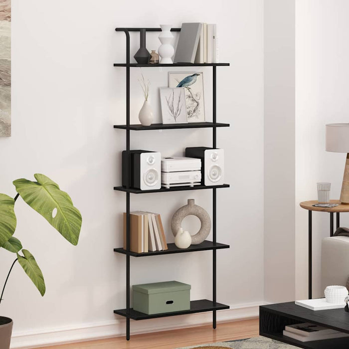 Raft pentru cărți Stejar Negru 60 x 24 x 168 cm Lemn compozit - WALTI WALTI