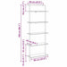 Raft pentru cărți Stejar Negru 60 x 24 x 168 cm Lemn compozit - WALTI WALTI