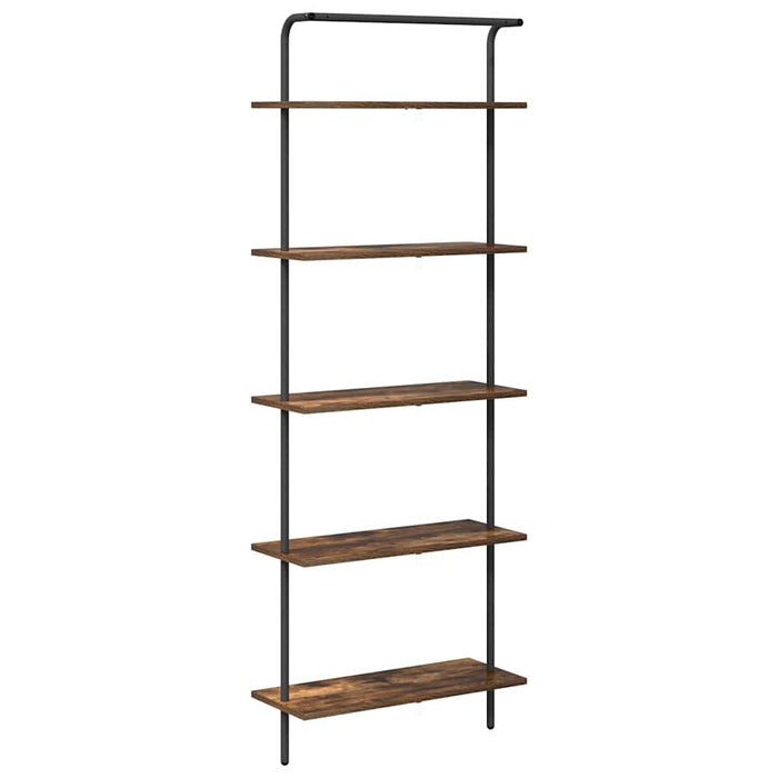 Raft pentru cărți Stejar fumuriu 60 x 24 x 168 cm Lemn compozit - WALTI WALTI