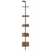 Raft pentru cărți Stejar fumuriu 60 x 24 x 168 cm Lemn compozit - WALTI WALTI