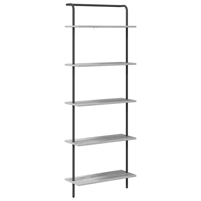 Raft pentru cărți Gri Sonoma 60 x 24 x 168 cm Lemn compozit - WALTI WALTI