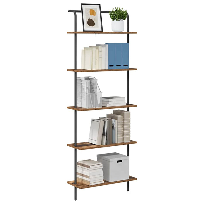 Raft pentru cărți Lemn vechi 60 x 24 x 168 cm Lemn compozit - WALTI WALTI