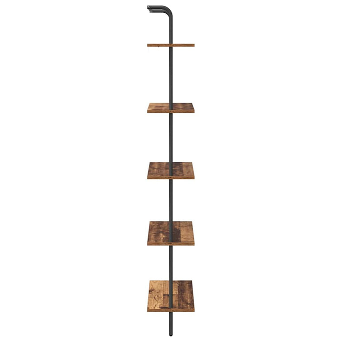 Raft pentru cărți Lemn vechi 60 x 24 x 168 cm Lemn compozit - WALTI WALTI