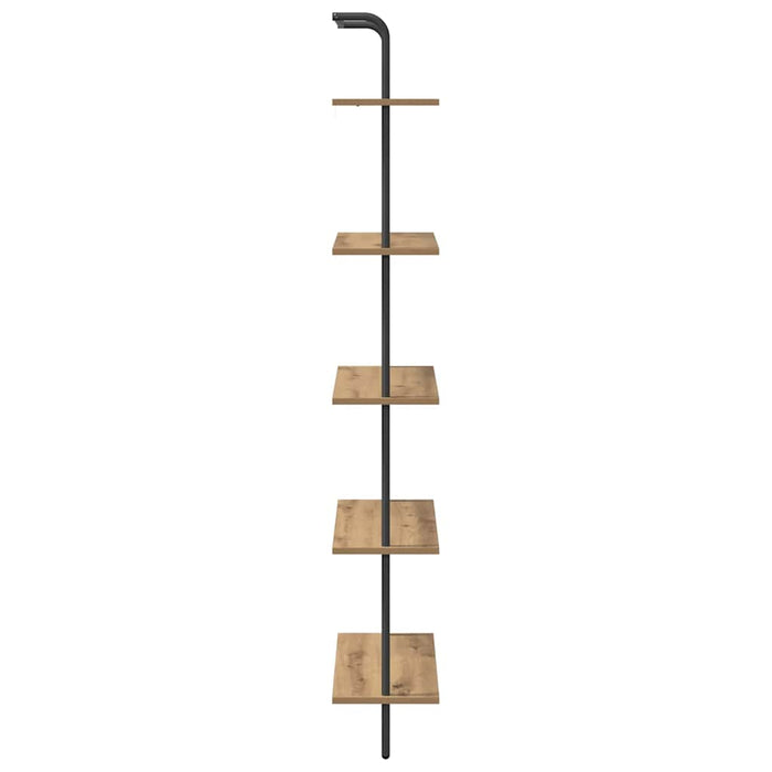 Raft pentru cărți 5 niveluri 60 x 24 x 168 cm Lemn prelucrat WALTI